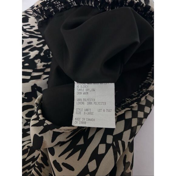 L Amadei By D.P. Altomonte Animal Print Max Skirt Ruffled Ends Women’s Size XL V - Picture 9 of 9